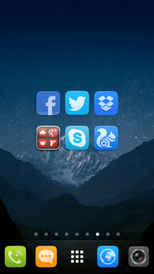 Screenshot of the application GO Launcher EX UI5.0 theme - #4
