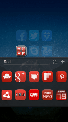 Screenshot of the application GO Launcher EX UI5.0 theme - #5