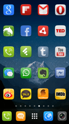 Screenshot of the application GO Launcher EX UI5.0 theme - #6