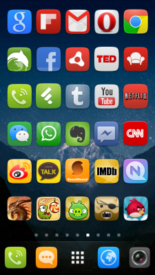 Screenshot of the application GO Launcher EX UI5.0 theme - #7