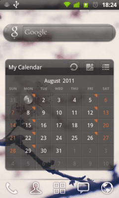 Screenshot of the application GOWidget Theme - Transparency - #3