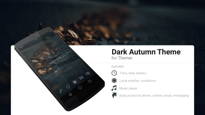 Screenshot of the application MYCOLORSCREEN Dark Autumn Theme - #1