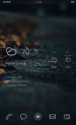 Screenshot of the application MYCOLORSCREEN Dark Autumn Theme - #4