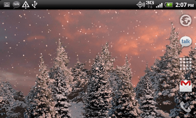 Screenshot of the application Snowfall Free Live Wallpaper - #5
