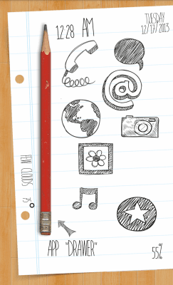 Screenshot of the application MYCOLORSCREEN Doodle Theme - #2