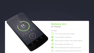 Screenshot of the application MYCOLORSCREEN Battery Arc Theme - #1