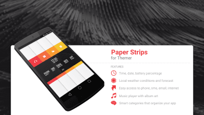 Screenshot of the application MYCOLORSCREEN Paper Strips Theme - #1