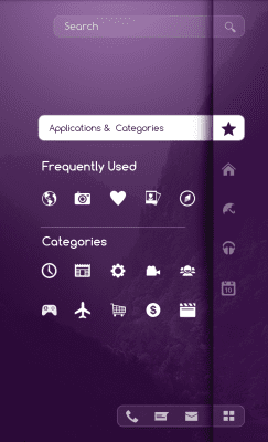 Screenshot of the application MYCOLORSCREEN Purple Homescreen Theme - #3