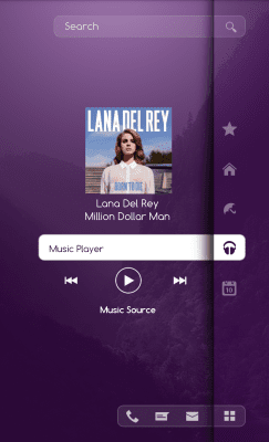 Screenshot of the application MYCOLORSCREEN Purple Homescreen Theme - #4