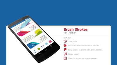 Screenshot of the application MYCOLORSCREEN Brush Strokes Theme - #1