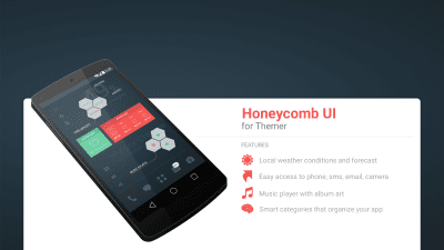 Screenshot of the application MYCOLORSCREEN Honeycomb UI Theme - #1