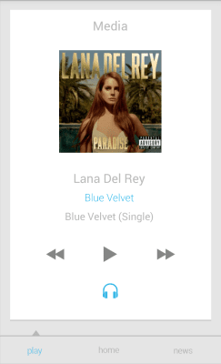 Screenshot of the application MYCOLORSCREEN White Card UI Theme - #3