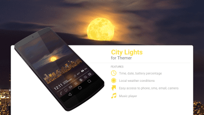 Screenshot of the application MYCOLORSCREEN City Lights Theme - #1