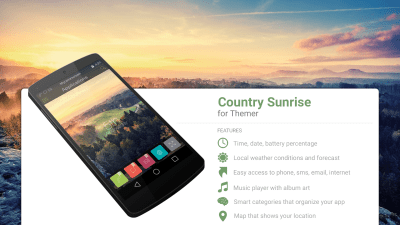 Screenshot of the application MYCOLORSCREEN Country Sunrise Theme - #1