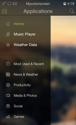Screenshot of the application MYCOLORSCREEN Country Sunrise Theme - #3