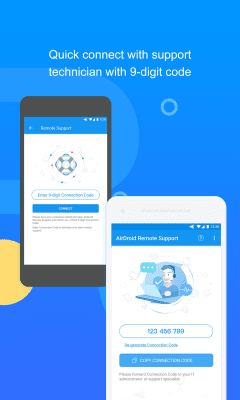Screenshot of the application AirDroid Remote Support - #1