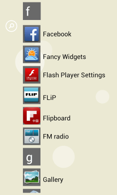 Screenshot of the application Launcher 8 theme:Dandelions - #3