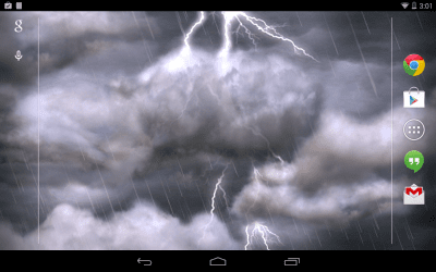 Screenshot of the application Thunderstorm Free Wallpaper - #1