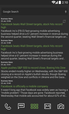 Screenshot of the application MYCOLORSCREEN Green and Gray Pro UI Theme - #5