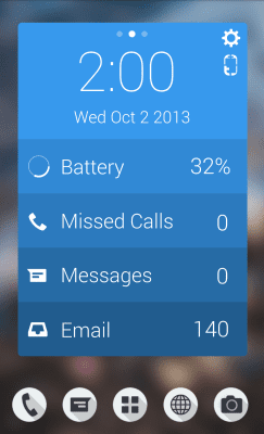 Screenshot of the application MYCOLORSCREEN Flat Card UI Theme - #3