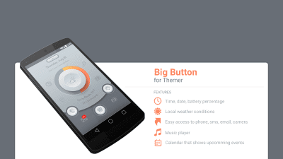 Screenshot of the application MYCOLORSCREEN Big Button Theme - #1