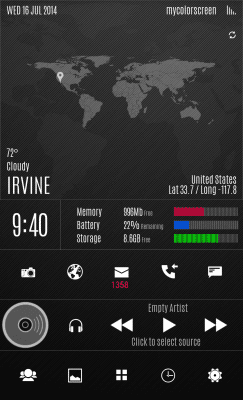 Screenshot of the application MYCOLORSCREEN Dark Pro UI Theme - #7