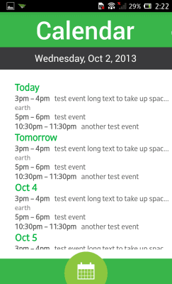 Screenshot of the application MYCOLORSCREEN Bold Color Theme - #4