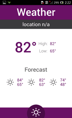 Screenshot of the application MYCOLORSCREEN Bold Color Theme - #6