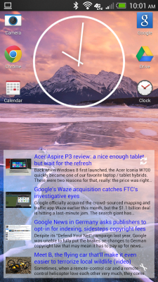 Screenshot of the application Simple RSS Widget - #1