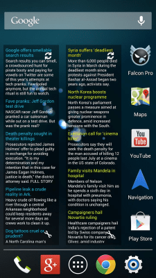 Screenshot of the application Simple RSS Widget - #5