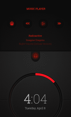 Screenshot of the application MYCOLORSCREEN Dark Orange Theme - #3