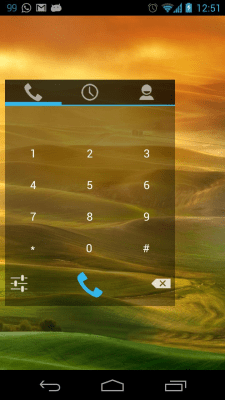 Screenshot of the application Simple Dialer Widget - #1