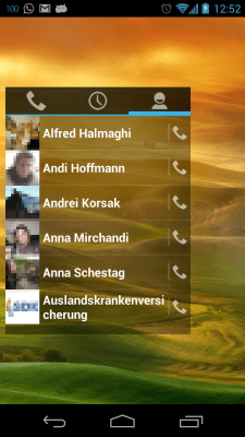 Screenshot of the application Simple Dialer Widget - #3