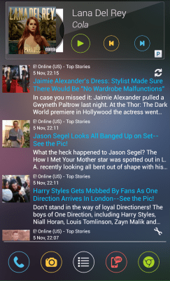 Screenshot of the application MYCOLORSCREEN PIE UI Theme - #3
