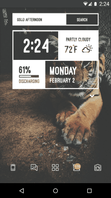 Screenshot of the application Zooper Widget - #4