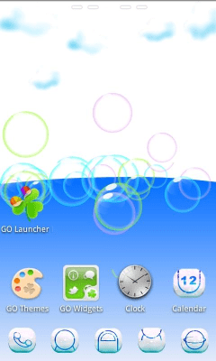 Screenshot of the application Cloud 3D Theme GO Launcher EX - #2
