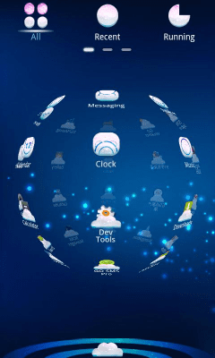 Screenshot of the application Cloud 3D Theme GO Launcher EX - #3