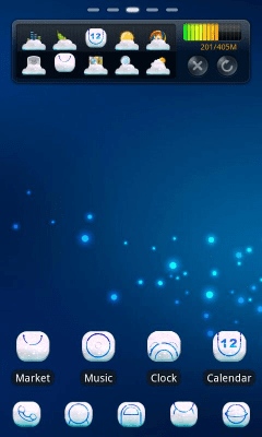 Screenshot of the application Cloud 3D Theme GO Launcher EX - #5
