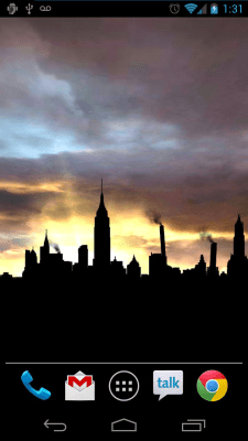 Screenshot of the application Silhouette Free Live Wallpaper - #4