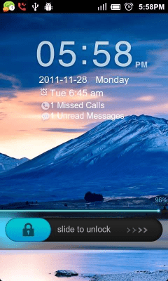 Screenshot of the application GO Locker Simple RightTheme - #3