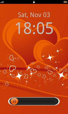 Screenshot of the application Love Lockscreen Theme - #1