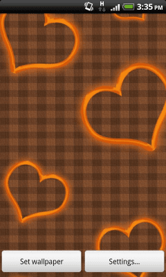 Screenshot of the application Love & Hearts Photo Wallpaper - #2