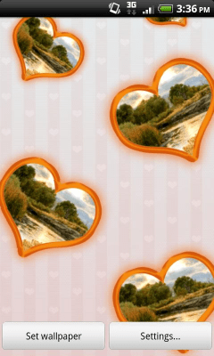 Screenshot of the application Love & Hearts Photo Wallpaper - #3