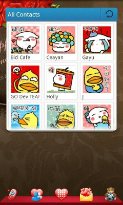 Screenshot of the application Valentine Theme GO Launcher EX - #3