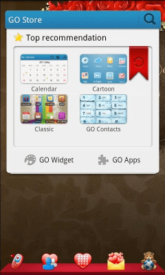 Screenshot of the application Valentine Theme GO Launcher EX - #5