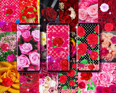Screenshot of the application Pink red roses live wallpaper - #2