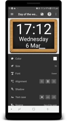 Screenshot of the application UCCW - Ultimate custom widget - #3