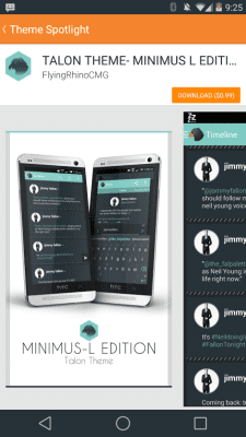Screenshot of the application Theme Spotlight - #3