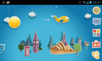 Screenshot of the application Papertown Super Theme GO - #3