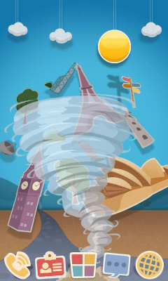 Screenshot of the application Papertown Super Theme GO - #4